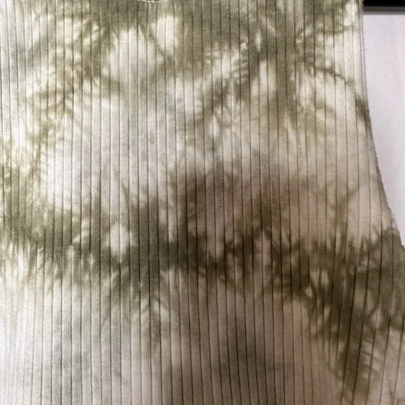 Aerie Green Tie-Dye Ribbed Tank Top - Picture 2 of 5